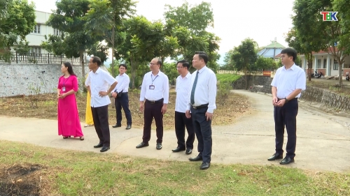 Bí thư Tỉnh ủy kiểm tra cơ sở vật chất Trường THPT chuyên Bắc Kạn
