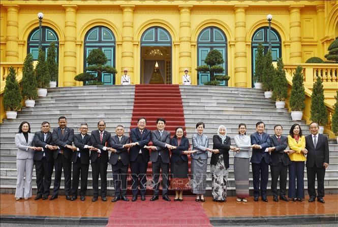 Chủ tịch nước Lương Cường tiếp Đại sứ, Đại biện các nước ASEAN và Timor-Leste tại Việt Nam