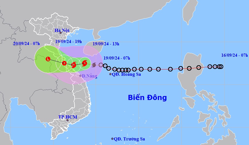 Áp thấp nhiệt đới mạnh lên thành bão số 4